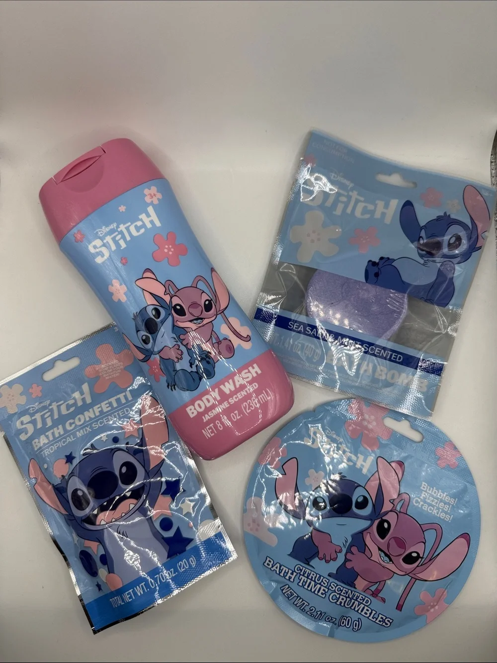 Disney Stitch Bath Gift Set – Pink & Blue Spa Kit